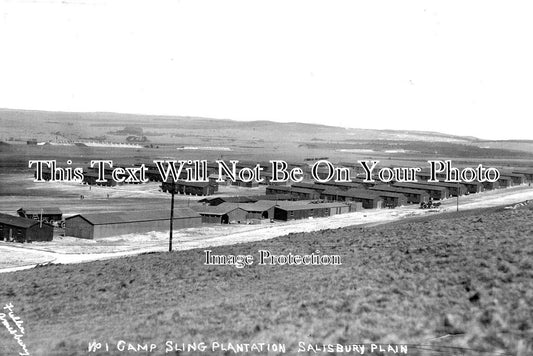 WI 1054 - Sling Plantation Camp, Salisbury Plain, Wiltshire c1919