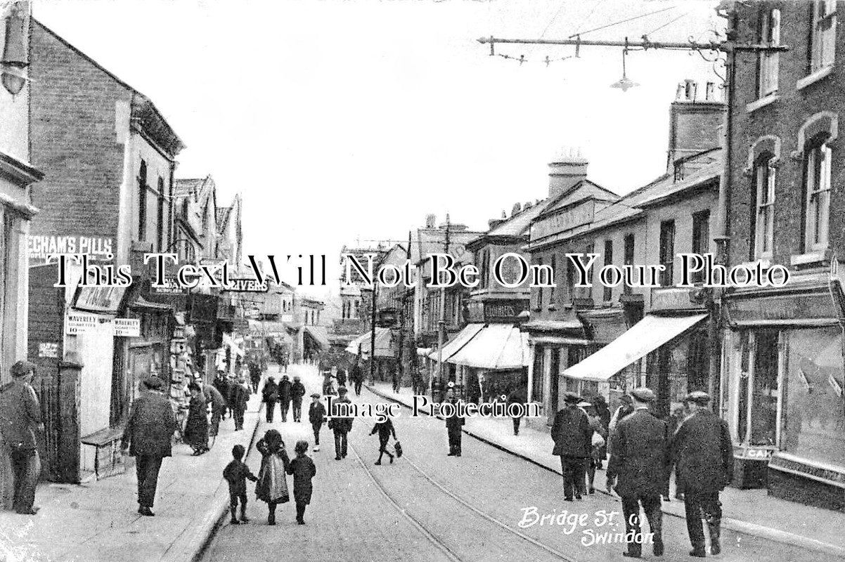 WI 1057 - Bridge Street, Swindon, Wiltshire c1921