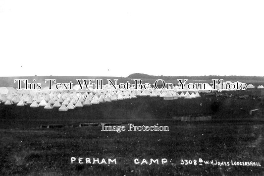 WI 1099 - Perham Military Camp, Wiltshire c1910