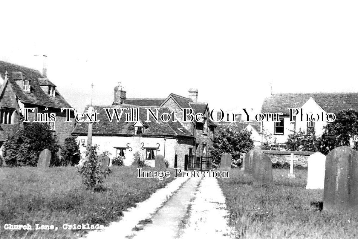 WI 1259 - Church Lane, Cricklade, Wiltshire c1962