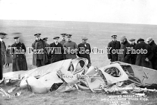WI 1276 - Airplane Crash, Lark Hill, Wiltshire 1913