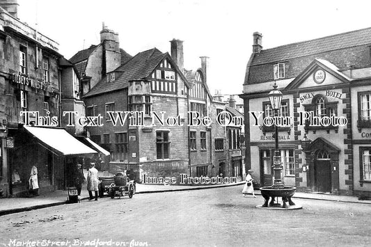 WI 1372 - Market Street, Bradford On Avon, Wiltshire c1925