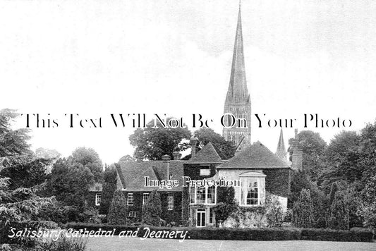 WI 1373 - Salisbury Cathedral & Deanery, Wiltshire c1910