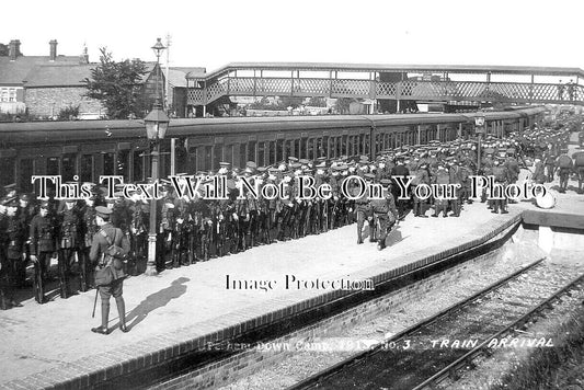 WI 1383 - Perham Down Camp Railway Station, Military, Wiltshire 1913