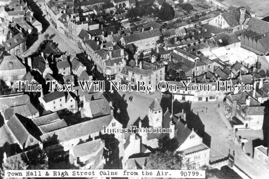 WI 1467 - Town Hall & High Street, Calne, Wiltshire