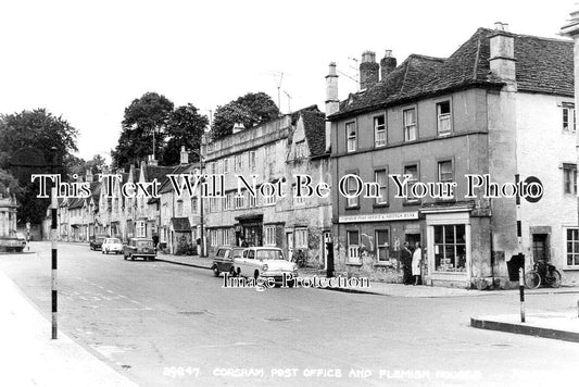 WI 1472 - Corsham Post Office & Flemish Houses, Wiltshire c1965