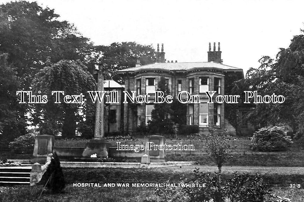 WI 1519 - Hospital & War Memorial, Haltwhistle, Northumberland