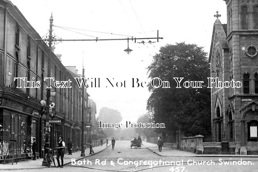 WI 1571 - Bath Road & Congregational Church, Swindon, Wiltshire