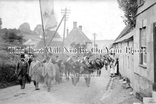 WI 1669 - Ansty Village Band, Ludwell, Wiltshire c1905