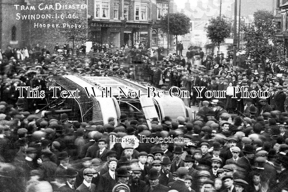 WI 1745 - Tram Car Disaster At Swindon, Wiltshire 1906