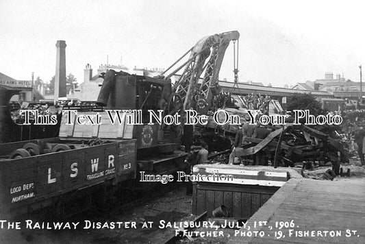 WI 1765 - Railway Disaster At Salisbury Railway Station, Wiltshire 1906