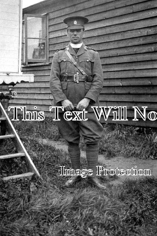 WI 1773 - Rev CS Robe, Chaplain, Sutton Veny Military Camp