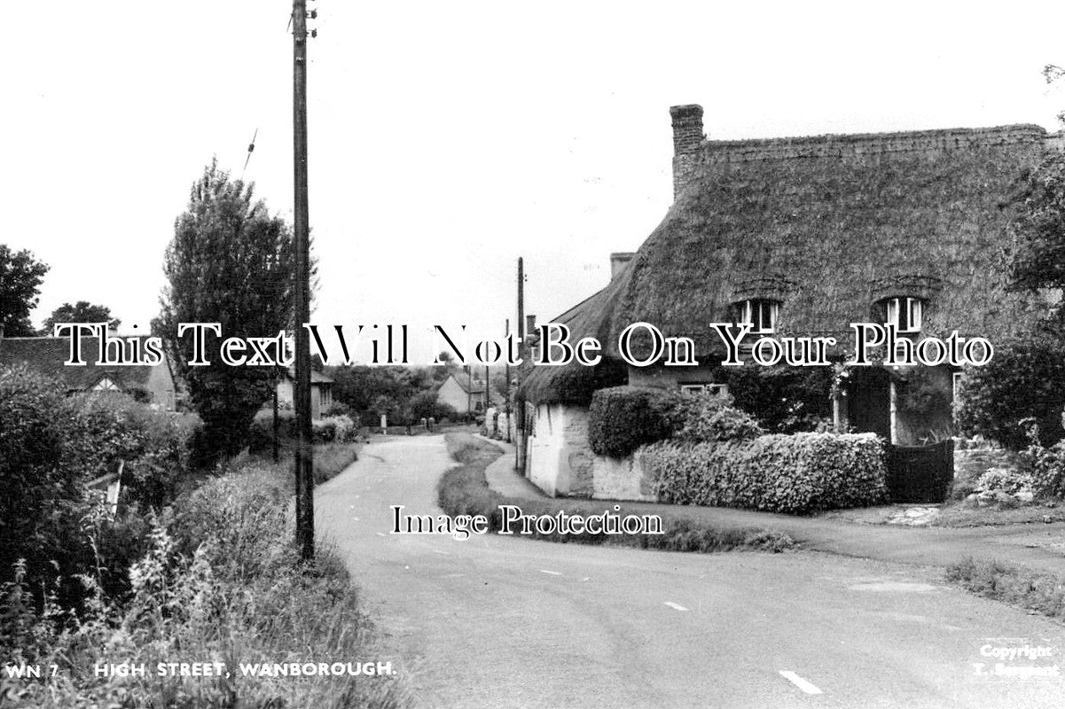 WI 1842 - High Street, Wanborough, Wiltshire c1958 – JB Archive