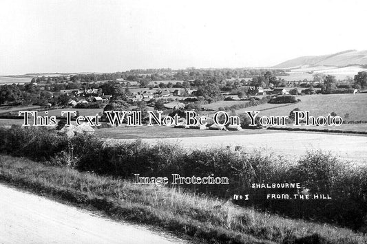 WI 1845 - Shalbourne From The Hill, Wiltshire