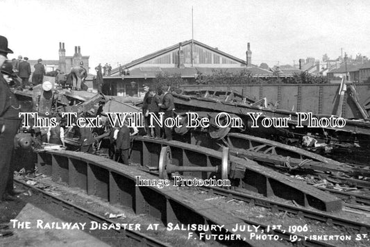 WI 1855 - Salisbury Railway Disaster Accident, Wiltshire 1906