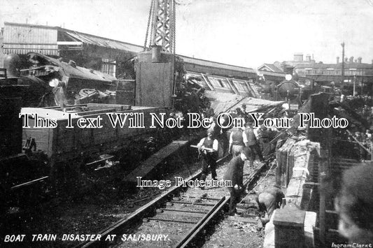 WI 1863 - Boat Train Railway Disaster At Salisbury, Wiltshire 1906