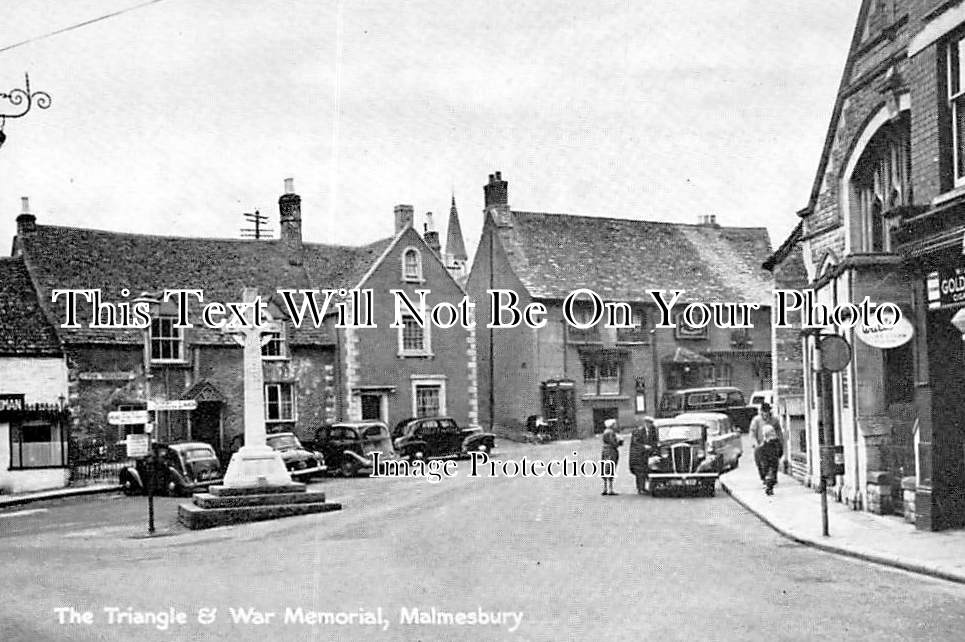 WI 189 - The Triangle & War Memorial, Malmesbury, Wiltshire
