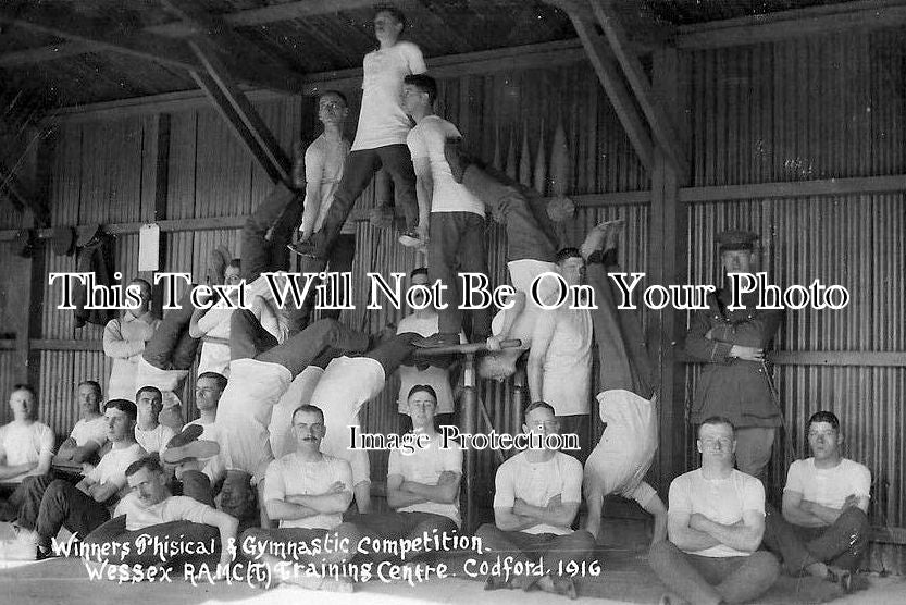 WI 386 - Gymnastics At Wessex RAMC Training Centre, Codford, Wiltshire c1916