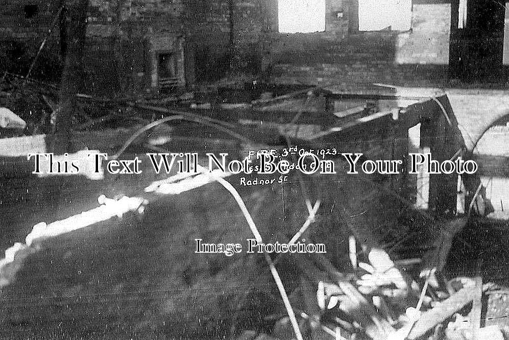 WI 462 - West Swindon Club Fire, Radnor Street, Swindon, Wiltshire 1923