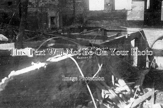 WI 462 - West Swindon Club Fire, Radnor Street, Swindon, Wiltshire 1923