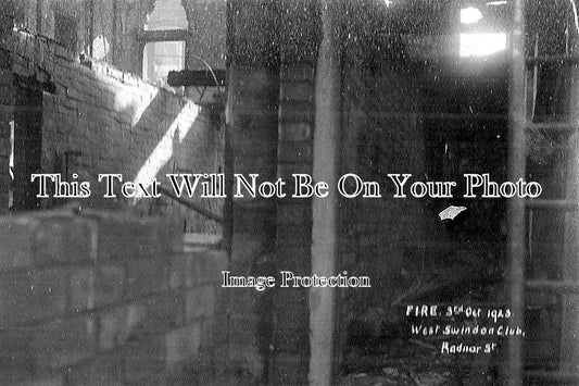 WI 463 - West Swindon Club Fire, Radnor Street, Swindon, Wiltshire 1923