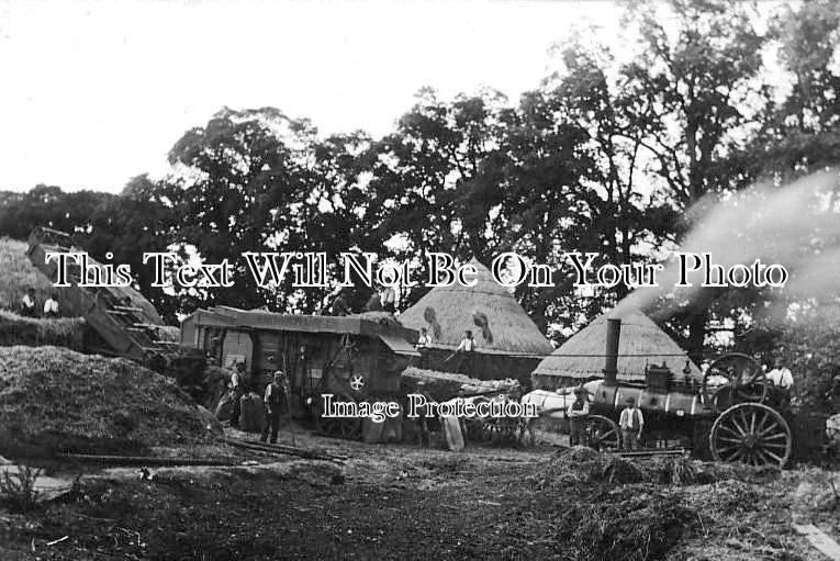 WI 472 - Brown & May Traction Engine, Threshing, Devizes, Wiltshire