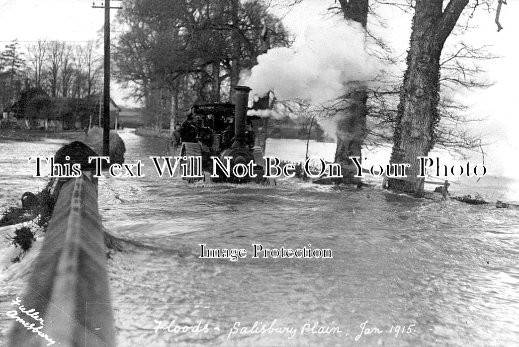 WI 495 - Floods, Salisbury Plain, Wiltshire 1915