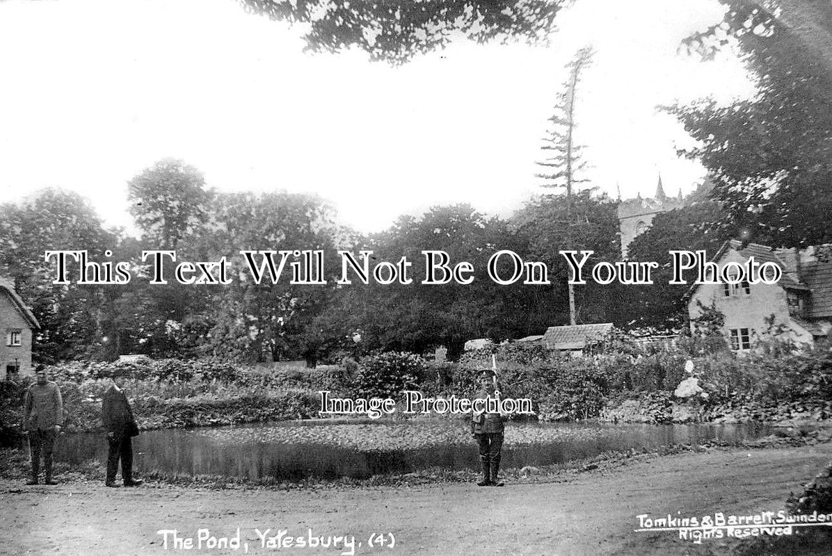 WI 523 - The Pond, Yatesbury, Wiltshire c1923