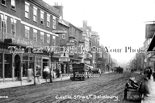 WI 532 - Castle Street Vintage, Salisbury, Wiltshire c1913