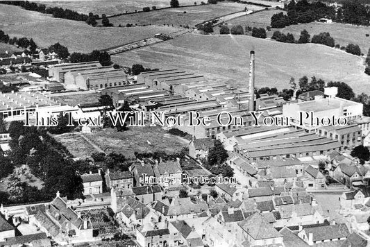 WI 562 - Melksham Avon Rubber Works From The Air, Wiltshire