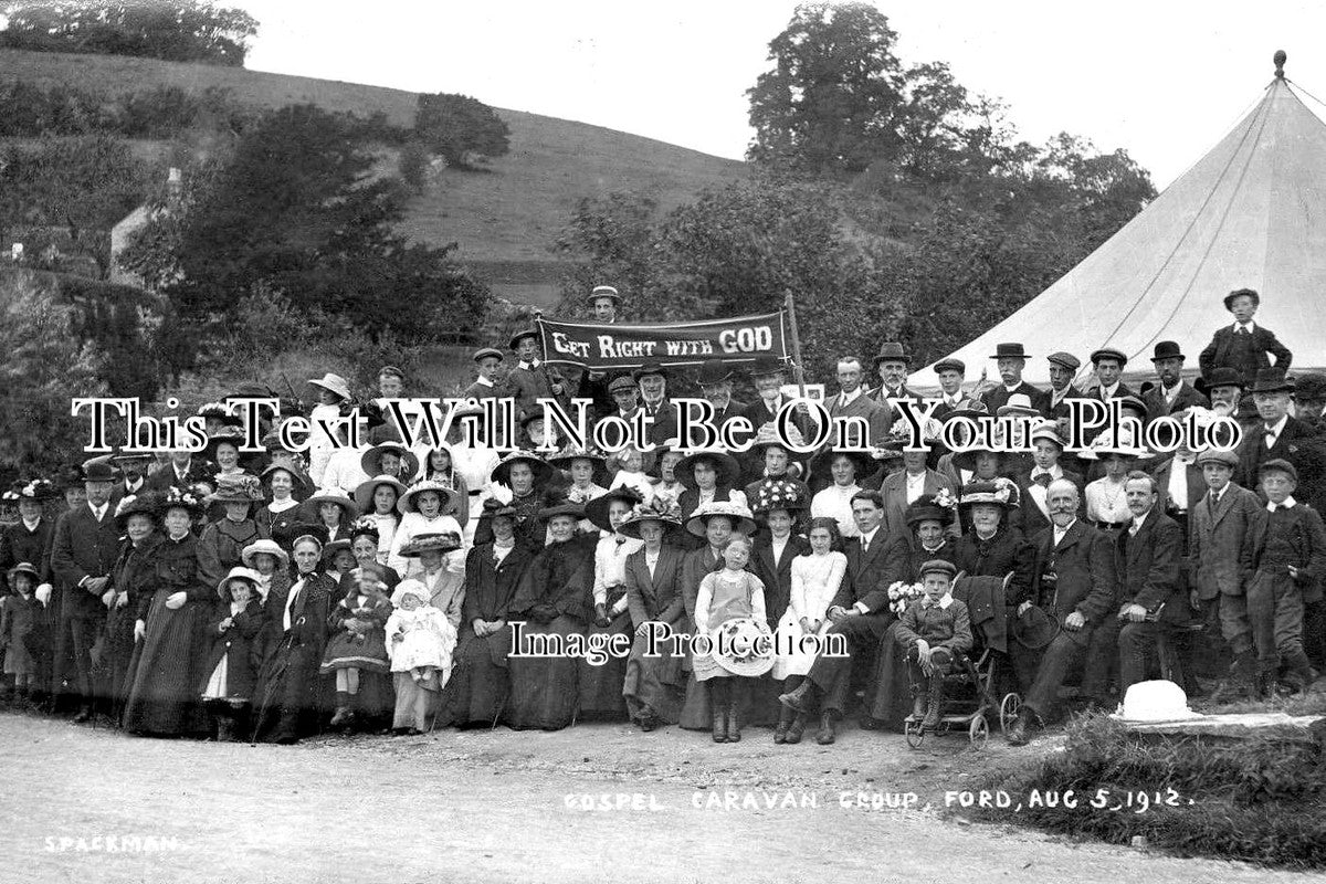 WI 583 - Gospel Caravan Group, Ford, Wiltshire 1912