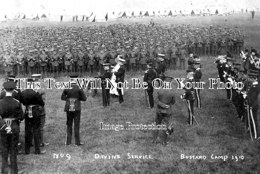 WI 590 - Bustard Camp, Divine Service, Wiltshire 1910