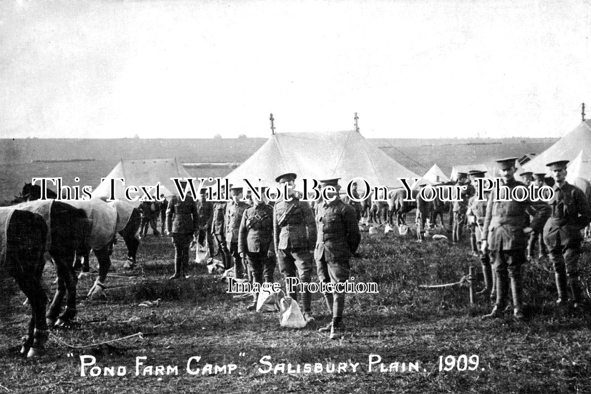 WI 714 - Salisbury Plain Pond Farm Military Camp, Wiltshire 1909