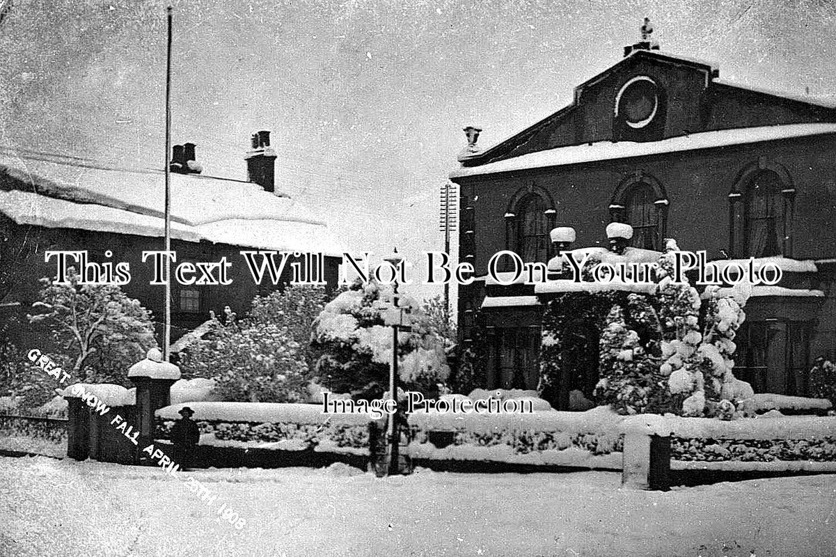 WI 74 Snowfall, Swindon, Wiltshire c1908
