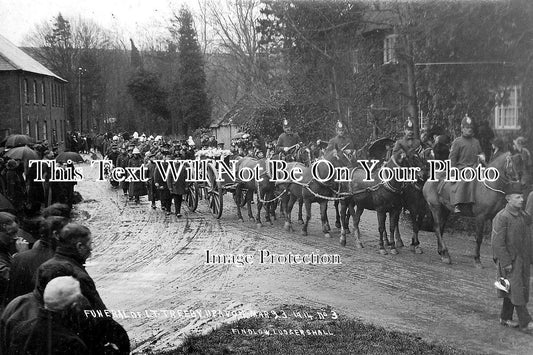WI 81 - Funeral Of Lt Treeby, Upavon, Wiltshire 1914