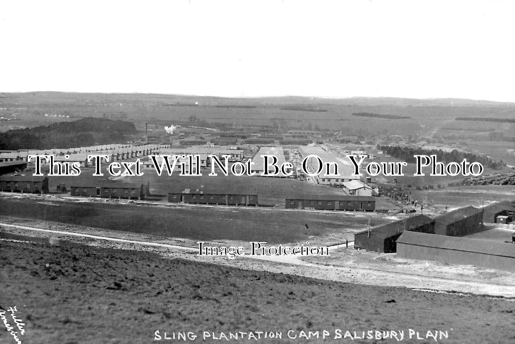 WI 816 - Sling Plantation Camp, Salisbury Plain, Wiltshire c1915