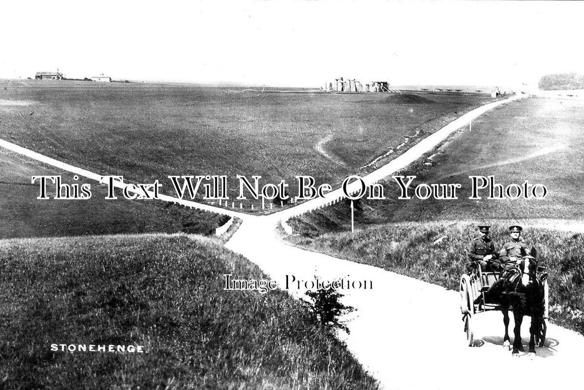 WI 850 - Military At Stonehenge, Salisbury Plain, Wiltshire c1912