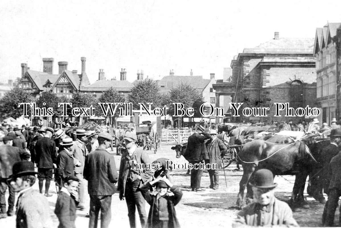 WI 879 - The Market, Salisbury, Wiltshire c1907