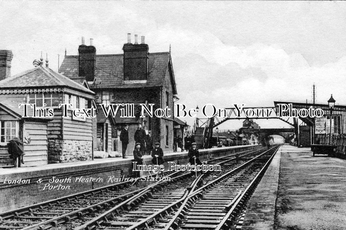 WI 90 - Porton Railway Station, Wiltshire c1910