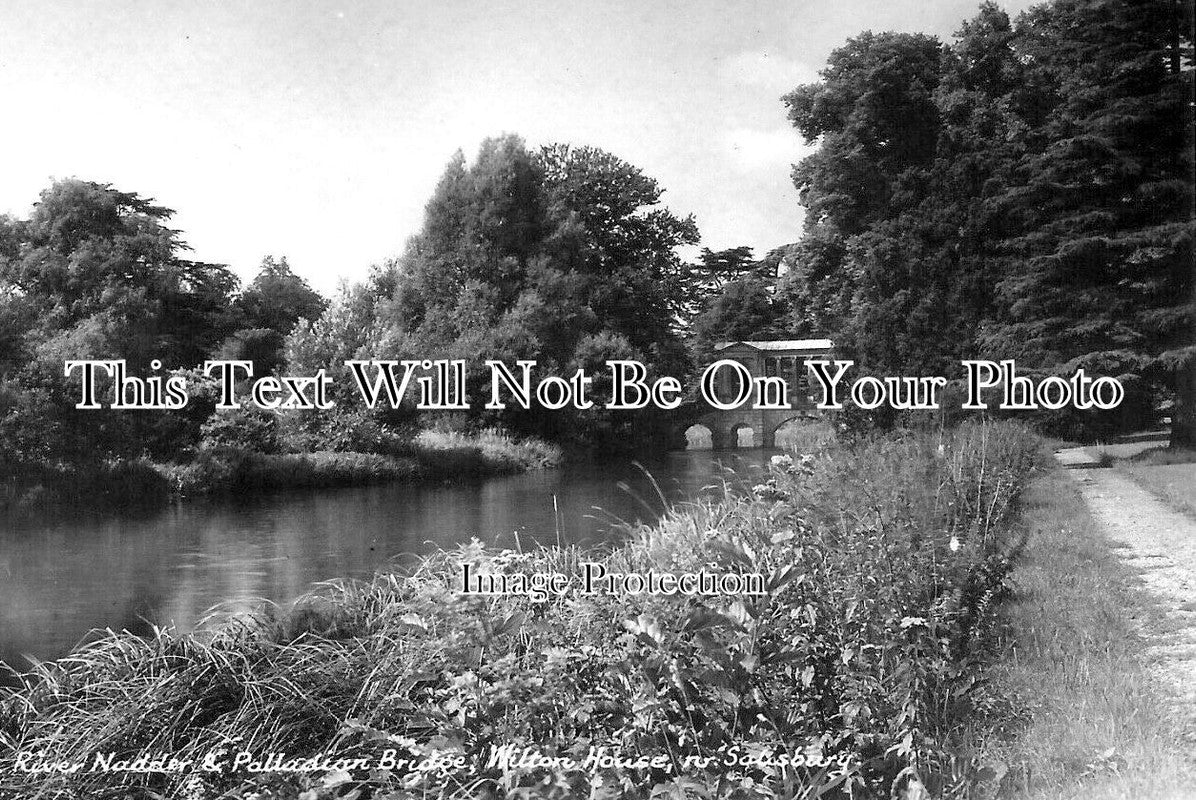 WI 948 - River Nadder & Palladion Bridge, Wilton House, Wiltshire