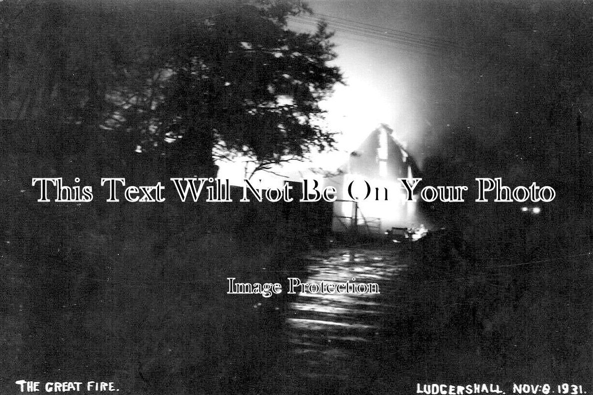 WI 974 - The Great Fire, Ludgershall, Wiltshire 1931