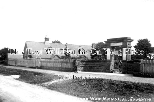 WL 1013 - Schools & War Memorial, Soughton, Wales