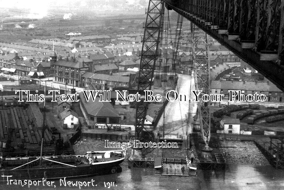 WL 1095 - Newport Transporter Bridge, Wales c1911