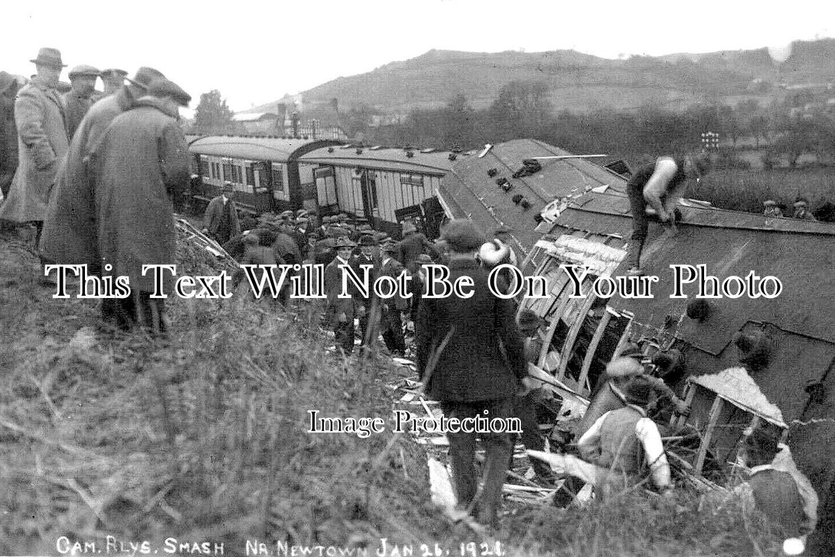 WL 1128 - Cambrian Railways Smash, Newtown, Wales 1921