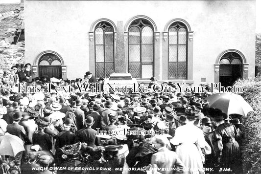 WL 1143 - Hugh Owen Of Bronglydwr Memorial Unveiling, Llanegryn, Wales