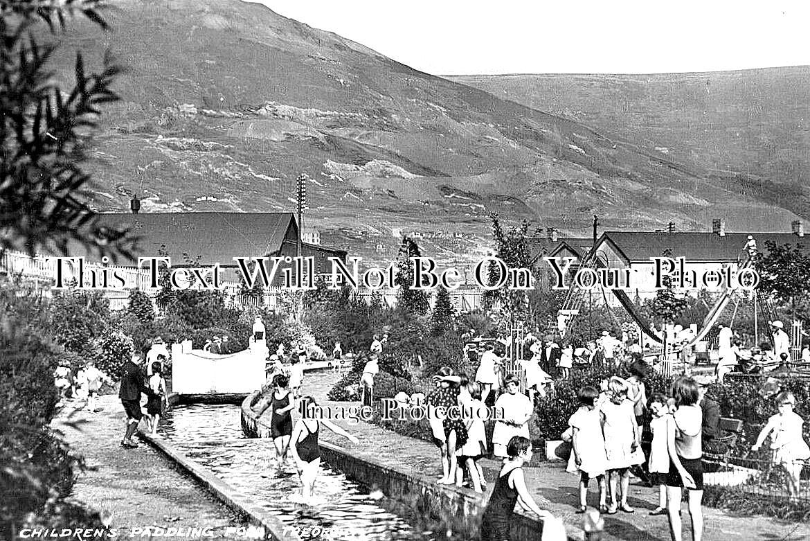 WL 1158 - Childrens Paddling Pool, Treorchy, The Rhondda, Glamorgan, Wales