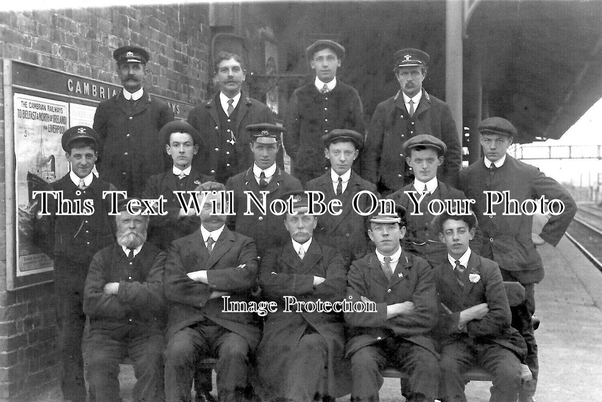 WL 1177 - Cambrian Railway Employees, Portmadoc Railway Station, Wales