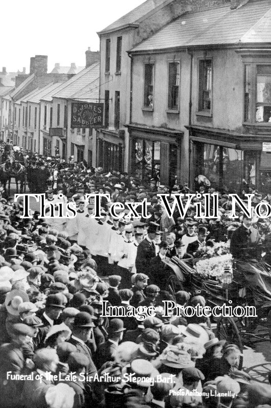 WL 1240 - Funeral Of Sir Arthur Stepney, Llanelly, Wales