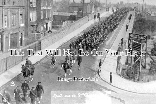 WL 1245 - Route March, 2nd Rhondda Battalion, Vale Road Bridge, Rhyl, Wales