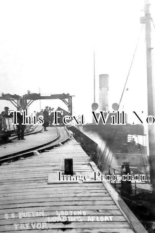 WL 1332 - SS Puffin Loading Welsh Granite, Penmaenmawr, Wales